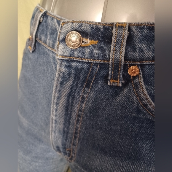 Levi's 505 Men's Straight Lrg Classic Fit Blue Denim Jeans - Vintage 90s - Picture 4 of 7